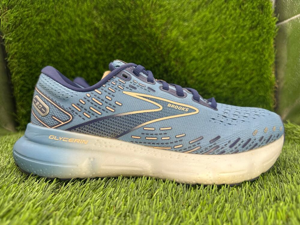 Brooks Glycerin 20 1203691B478 Athletic Sneaker Womens 7B Blue Mesh Road Running